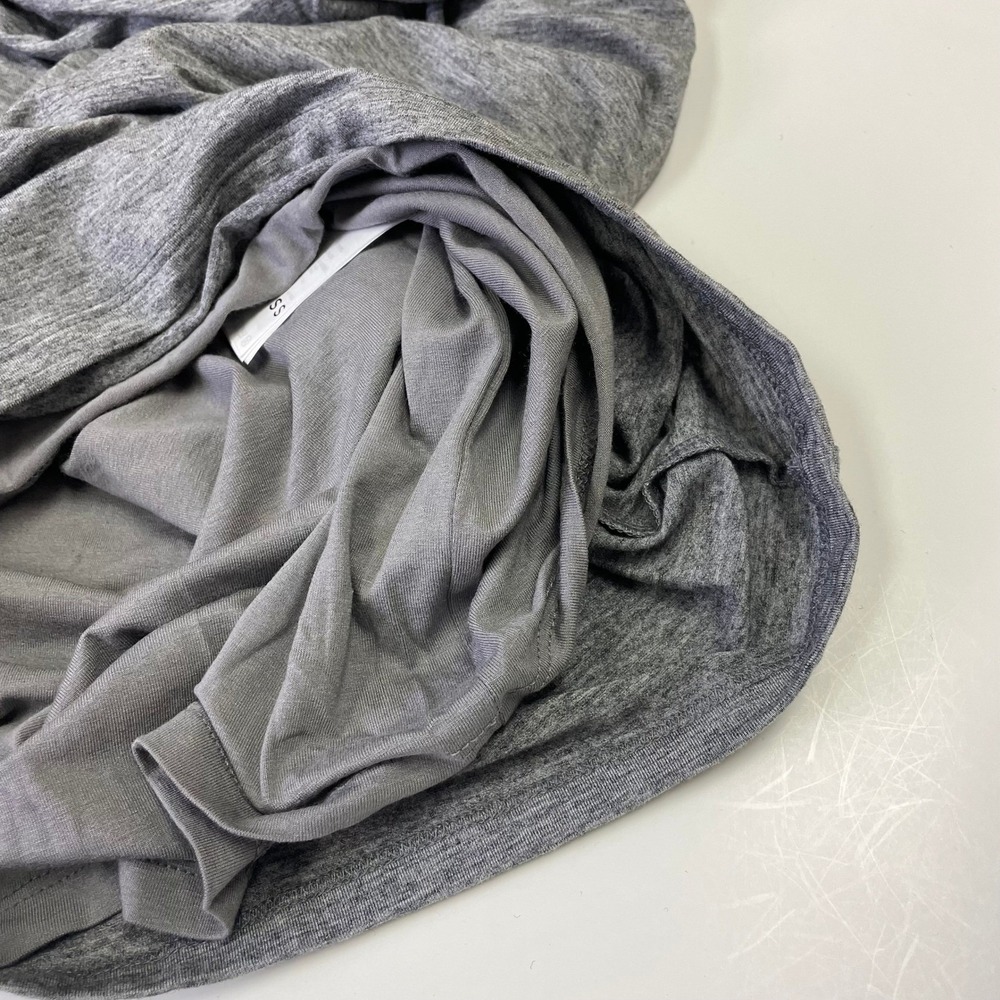 NEW Reiss Sara Ruched Bodycon Dress XS Grey Cowl Neck Wool Blend BusinessCasual - Picture 8 of 16